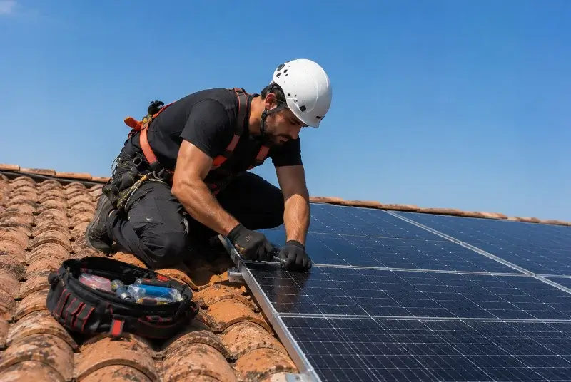 Maintenance et monitoring de panneaux solaires à Reignac